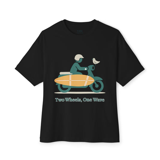 Two Wheels, One Wave Tee (Oversized)
