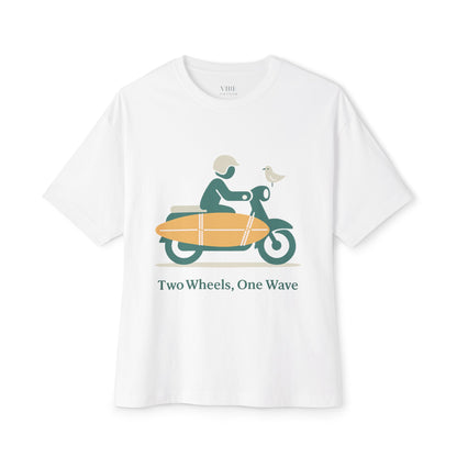 Two Wheels, One Wave Tee (Oversized)
