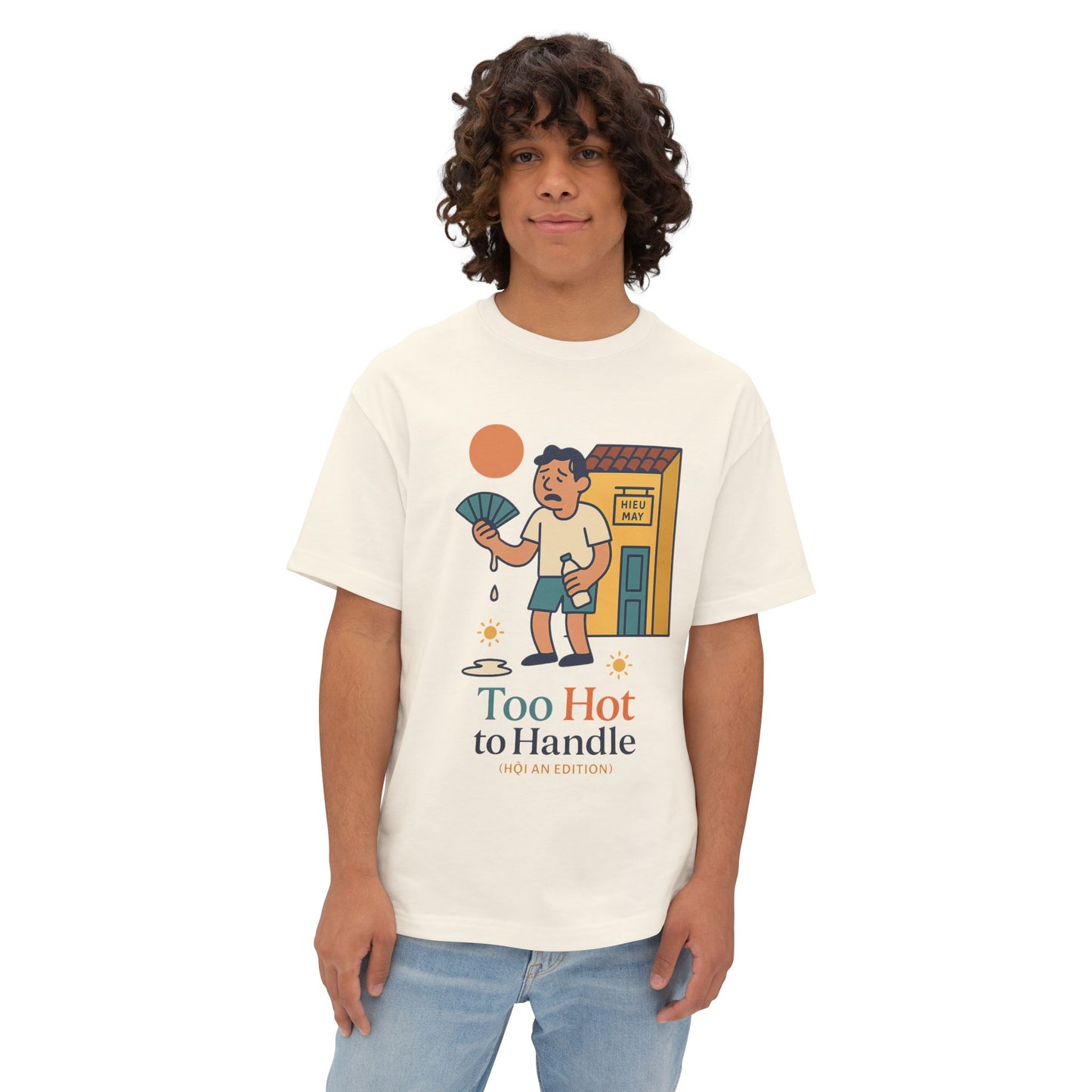 Too Hot to Handle Graphic Tee — Funny Summer Illustration T-Shirt
