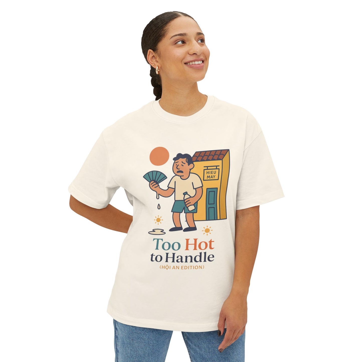 Too Hot to Handle Graphic Tee — Funny Summer Illustration T-Shirt