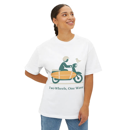 Two Wheels, One Wave Tee (Oversized)