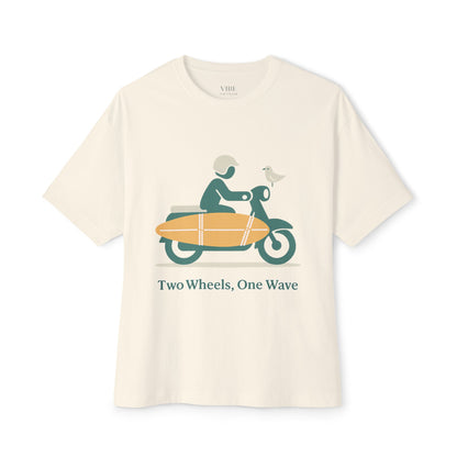 Two Wheels, One Wave Tee (Oversized)