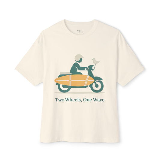 Two Wheels, One Wave Tee (Oversized)
