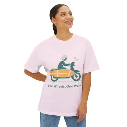 Two Wheels, One Wave Tee (Oversized)