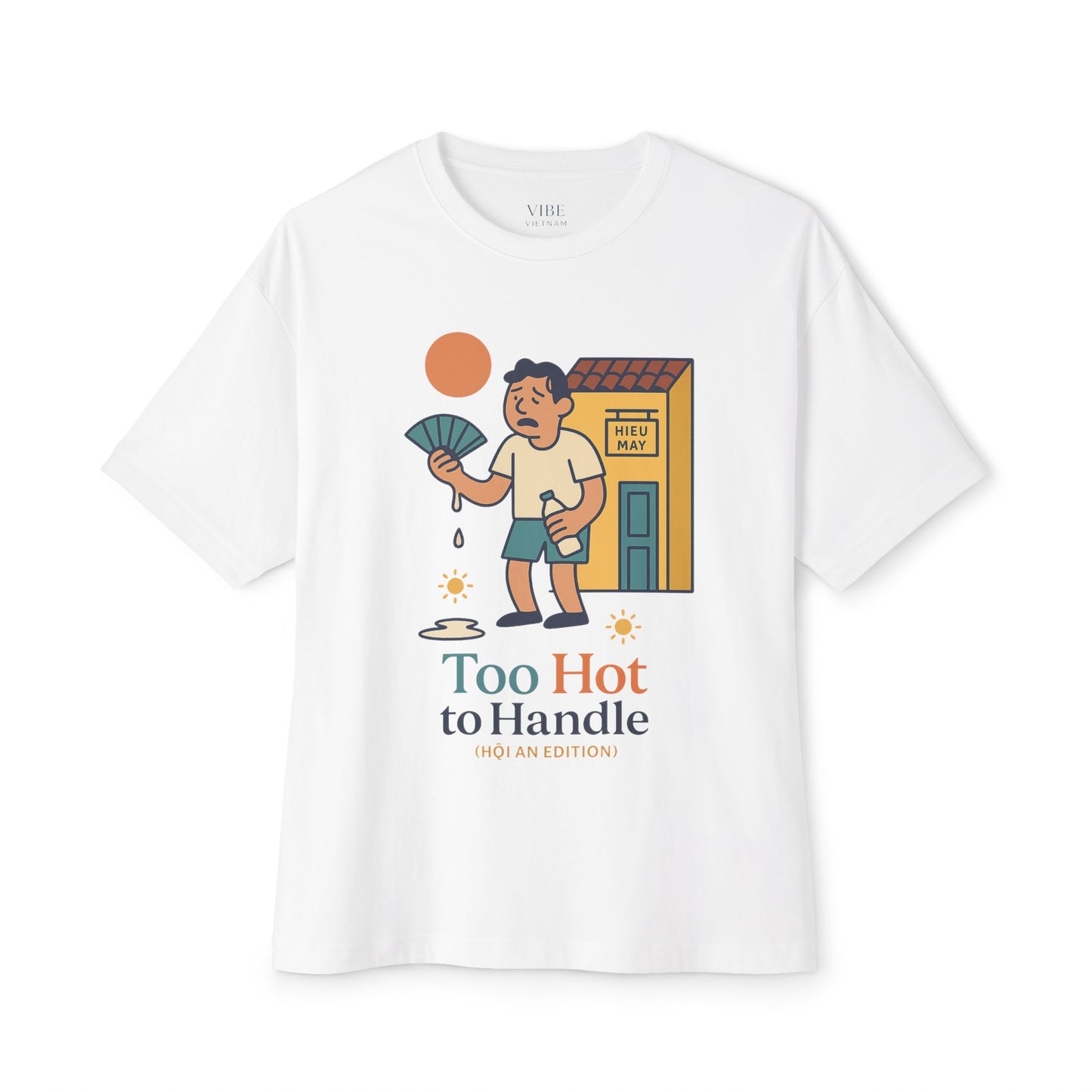 Too Hot to Handle Graphic Tee — Funny Summer Illustration T-Shirt