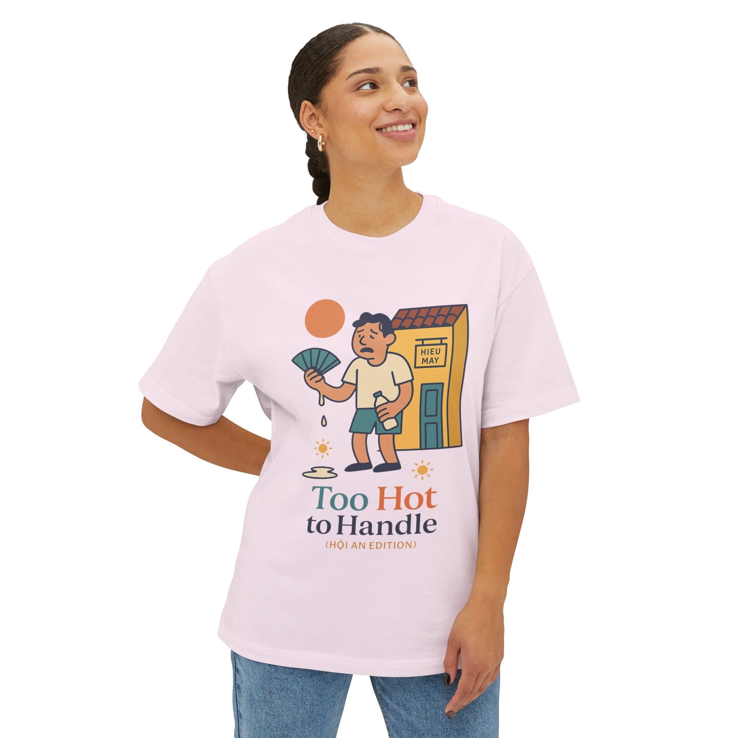 Too Hot to Handle Graphic Tee — Funny Summer Illustration T-Shirt