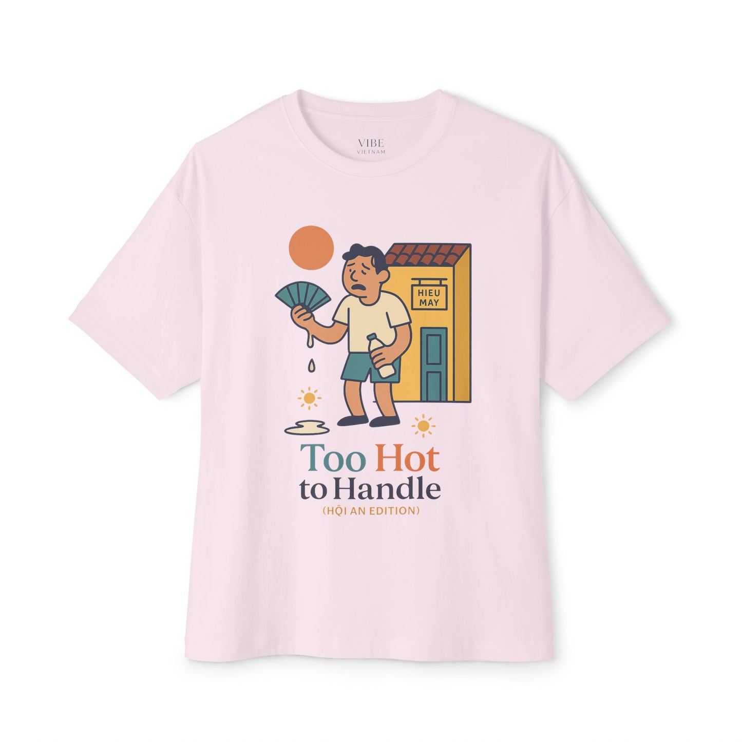 Too Hot to Handle Graphic Tee — Funny Summer Illustration T-Shirt
