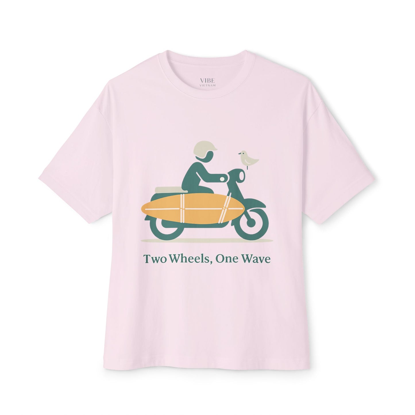 Two Wheels, One Wave Tee (Oversized)