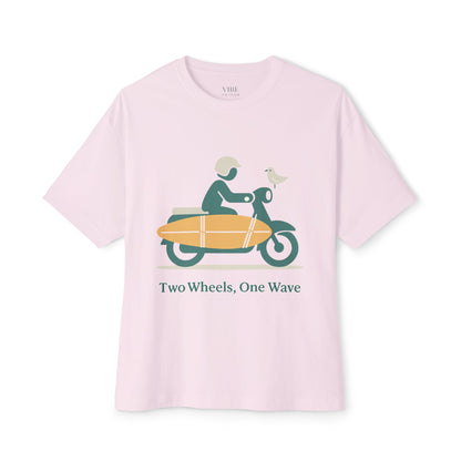 Two Wheels, One Wave Tee (Oversized)